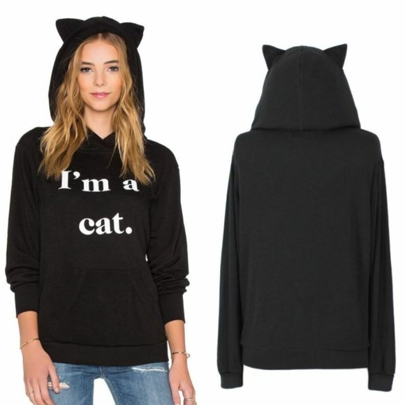 Wildfox Cat Hoodie with Ears - Picture 8 of 8